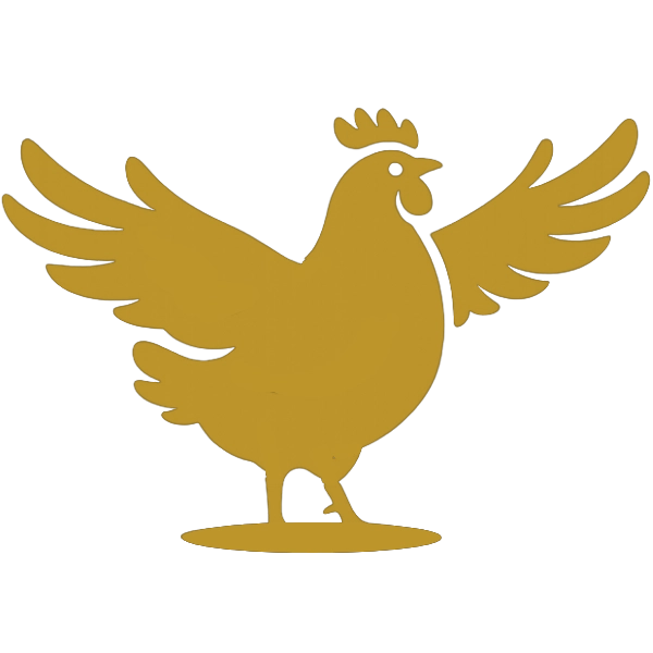 Ikon av flaxande höna