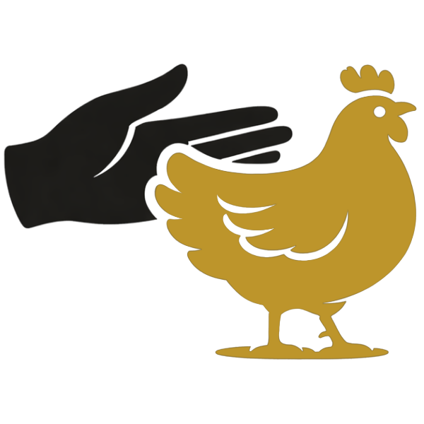 Ikon med en hand och en höna